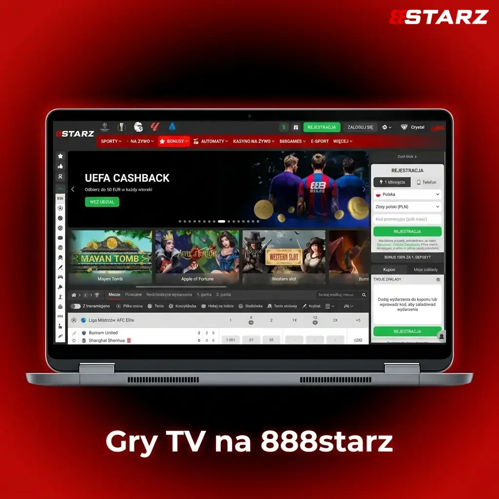 Gry TV na 888starz – teleturnieje i zakłady na żywo z prezenterami w Polsce